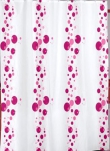 Штора д/ванной Miranda BUBBLE (Пузыри) розовый 180*200см 