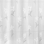 Штора д/ванной Miranda COUNTRY FLOWER (Цветок) белый на белом 180*200см 
