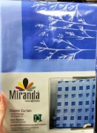 Штора д/ванной Miranda LEAF (Листья) голубой 180*200см 