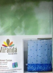 Штора д/ванной Miranda BORDER (Граница) зеленый 180*200см 
