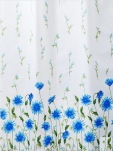 Штора д/ванной Miranda SUN FLOWER (Цветы) голубой 180*200см 