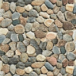 074A Коврик рулонный DEKOMARIN ПВХ 0,8*15м (камни серые)