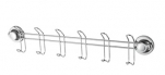 11491-6 Планка с 6-ю крючками на ваккуумных присосках Accoona