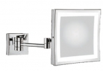 51403 Зеркало увеличительное LED с подсветкой(настенное)8 дюймов. 3-х крат.увелич. Хром. Люкс AFLORN