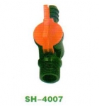 SH-4007 Переходник пластик с краном Д16мм 3/4"х1/2" 25/500