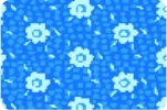 1-202002 Коврик BOMBINI CLASSIC 1шт. 60х100см BLUE голубой (цветы)
