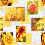 CB40 Клеенка PONTELAMBRO ПВХ на н/осн.1,40*20м (Марокко) Желтые цветы