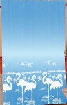 Штора д/ванной Miranda FLAMINGO (Фламинго) голубой 180*200см