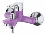 6367S Cмеситель для ванны, с  боковым шаровым переключателем в корпусе. Фиолетовый. Accoona  