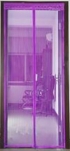 Сетка москитная на дверь на магнитах (210см*100см) фиолет.