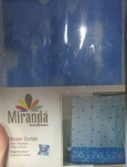 Штора д/ванной Miranda BORDER (Граница) голубой 180*200см 