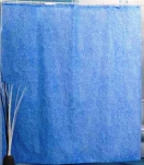 Штора д/ванной Miranda CHENILLE PLAIN () голубой 180*200см 