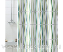 6897 Штора д/ванн текстильная Bacchetta 180х200 Bambu зел. (шт.)