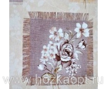 1196/3 Клеенка FLORISTA COLLECTION 1,4*20м, на нетканой основе (букетики на серо-беж.) 