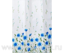 Штора д/ванной Miranda SUN FLOWER (Цветы) голубой 180*200см 