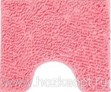 Коврик под унитаз Макароны 60*60см розовый Pink 