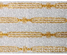 2102-DHX Клеенка AFINA полупрозрачная 1,4*20м, золото/серебро