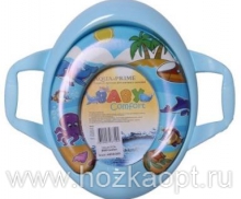 04-5021 Сиденье д/унитаза AQUA-Prime BABY-comfort (с ручками) 1/12 голубой