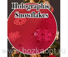 Клеенка Meiwa 1,4*20м LC-Snow Flake RED Снежинки красные (Япония)