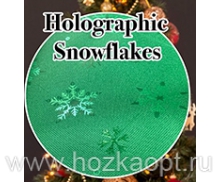 Клеенка Meiwa 1,4*20м LC-Snow Flake GR Снежинки зелёные (Япония)