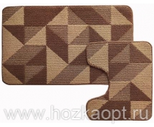 202259 Н-р ковриков BOMBINI CROOSLOOP 2пр. 60*100/50*60см Brown