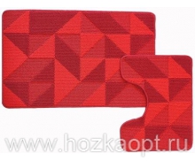 202259 Н-р ковриков BOMBINI CROOSLOOP 2пр. 60*100/50*60см Red