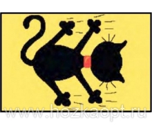 11101-150 Коврик MANGO 50*80см Черный кот