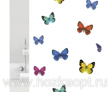 6036 Штора д/ванн текстильная Bacchetta 180х200 Papillons (шт.)