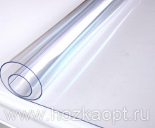 (0,6)Термоклеенка силиконовая прозрачная "Гибкое Стекло"  1,2м*20м*0,6мм