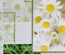 1381/1 Клеенка FLORISTA COLLECTION 1,4*20м , на нетканой основе (ромашки на зел.)