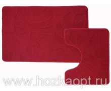 202250 Н-р ковриков BOMBINI CROOSLOOP 2пр. 50*80/50*40см Burgundy