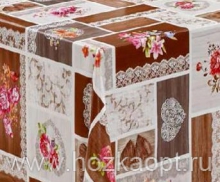 1601/01 Клеенка FLORISTA COLLECTION 1,4*20м , на нетканой основе (пэчворк беж-гол)