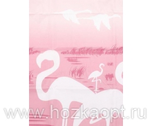 Штора д/ванной Miranda FLAMINGO (Фламинго) розовый 180*200см