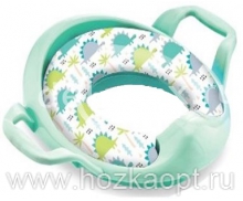 04-6503 Сиденье д/унитаза AQUA-Prime BABY-comfort (с ручками) Динозаврики зеленое 1/12